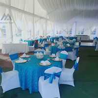 Tente de mariage de luxe en aluminium avec parois en PVC, capacité de 300 à 500 personnes, à vendre pour les événements et les fêtes en plein air