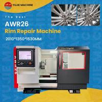 YUJIE AWR26 CNC Wheel Repair Lathe, logiciel complet de commande pour tour à roues CNC, adapté aux jantes en alliage de 14 à 26 pouces