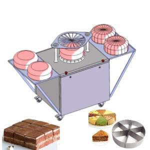Coupe-gâteau rond pour <span class=keywords><strong>boulangerie</strong></span>, coupe-brownie au fromage, diviseur de gâteau triangulaire, trancheuse à pain, machine à découper les gâteaux automatique - Product Image 1