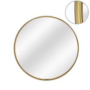 2mm 3mm 4mm 5mm 6mm Hotel Home Bathroom Aluminum <b>Mirror</b> Gold Round Frame Wall Mounted <b>Mirror</b> - Product Image 4