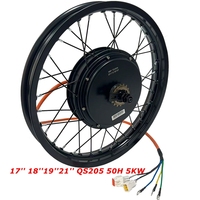 Kit de conversion de moteur de moyeu pour vélo électrique et moto 120KPH QS205 50H 3.5T 4T 5T 72V5000W 150mm Sabvoton UKC1 Plus SET 17/18/19/21 pouces