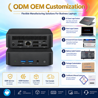 Küçük Boyutlu N3350 Mini Bilgisayar 6GB DDR3 128GB~1TB NGFF SSD M.2 WIFI, WIFI5'e kadar Çift M.2 SSD 12V 2A Adaptörlü Mini Bilgisayar Toplu