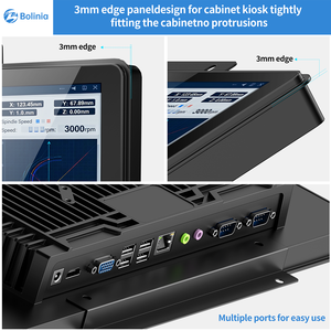 <span class=keywords><strong>Écran</strong></span> LCD industriel IPS de 15,6 pouces, moniteur métallique, VGA, rétroéclairage LED, 60 Hz, montage VESA, cadre ouvert, application informatique intégrée tactile - Product Image 4