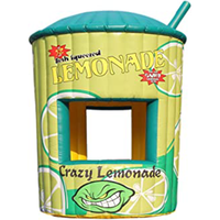 Kiosque gonflable jaune géant de jus de citron de modèle personnalisé pour les fournitures d'événement annonçant l'espace gonflable