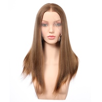Vente directe usine : Cheveux humains vierges chinois pour perruques Lace Front, base transparente, longueur variée, bonnets petits et grands, densité 150%
