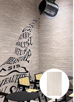 Revêtement mural intérieur flexible moderne en pierre souple de quartz naturel imprimé en 3D beige, antidérapant et écologique, vente en gros