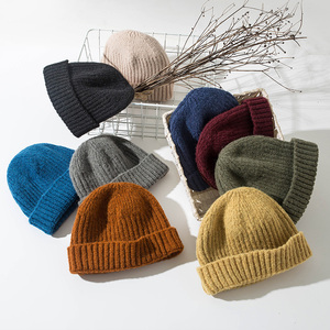Retro yuppie bowler hat leather Korean autumn and winter male woolen Dome hat female landlord hat tide - Product Image 1