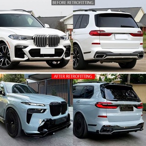 Kit carrosserie complet LCI G07 2018 (ancien modèle vers nouveau) avec pare-chocs avant/arrière et feux antibrouillard 2023, fixation par boulons pour BMW X7 - Product Image 2