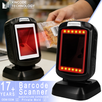 Lector de Códigos de Barras de Escritorio 2D Xincode, Escáner de Plataforma de Códigos de Barras Omnidireccional con Cable USB de Fábrica, Escanea Códigos QR para Tiendas GT-9208