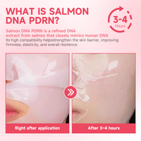 Masque facial en gel rose au collagène PDRN d'ADN de saumon en marque propre avec acide hyaluronique et vitamine C pour hydrater et raffermir tous les types de peau