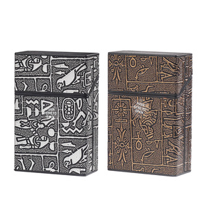 Mode luxe boîtes support étui pour 20 pièces paquet de cigarettes étui en plastique <span class=keywords><strong>Vintage</strong></span> étui à cigarettes paquet pour hommes - Product Image 2