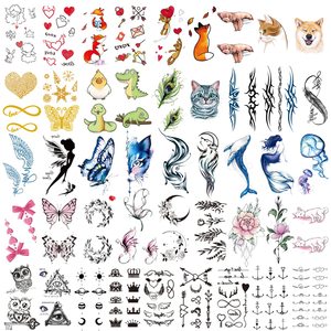 <span class=keywords><strong>Tatuajes</strong></span> Temporales Tiny Tattoo Stickers <span class=keywords><strong>para</strong></span> Mujeres <span class=keywords><strong>Hombres</strong></span> niños 30 Hojas Flor Palabra <span class=keywords><strong>Pequeños</strong></span> Patrones Impermeable Temp Tattoo - Product Image 1