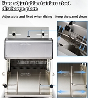 Machine à découper le pain en tranches, épaisseur réglable, trancheuse à pain carré, diviseur de pain grillé, machine à découper les gâteaux, vente chaude