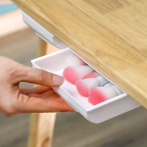 Office Under <b>Desk</b> Organizer Self-Adhesive Hidden Drawer Storage Box - Product Image 2