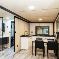 Casa Contenedor Plegable Prefabricada de Alta Calidad y Rápida Instalación, Transpirable, para Sala de Estar, Cocina y Dormitorio
