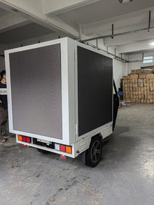 Di động ngoài trời <span class=keywords><strong>mini</strong></span> xe tải Box cho quảng cáo di động Scooter đầy đủ màu sắc LED biển quảng cáo - Product Image 4