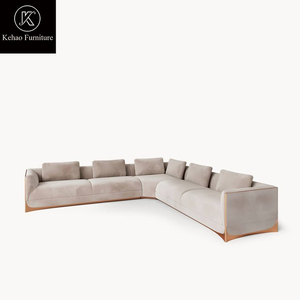 <span class=keywords><strong>Canapé</strong></span> <span class=keywords><strong>en</strong></span> <span class=keywords><strong>cuir</strong></span> Nubuck <span class=keywords><strong>de</strong></span> luxe italien, cadre <span class=keywords><strong>en</strong></span> bois massif, pieds <span class=keywords><strong>en</strong></span> acier inoxydable, personnalisable, pour salon et villa - Vente chaude - Product Image 4