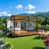 Maison conteneur extensible de luxe, maisonnette préfabriquée avec cuisine, salle de bain, chambre à coucher pour location, station balnéaire, hôtel