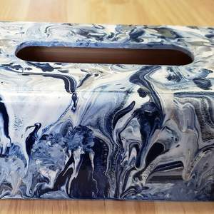 กล่องกระดาษทิชชู่เคลือบ MDF ทำมือของขวัญที่ทันสมัยสำหรับคนที่คุณรักกล่องไม้ตกแต่งสำหรับบ้านและสำนักงาน - Product Image 2