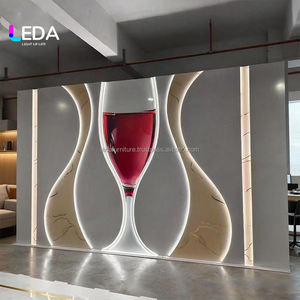 Leda แก้วไวน์สไตล์ใหม่พื้นหลัง LED สีขาวพื้นหลังแสงสีขาวอะคริลิคฉากหลังตกแต่งเวที - Product Image 2