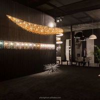 Lustre en cristal de luxe à hauteur réglable pour restaurant, salon, hôtel, réception, villa, hall, îlot, bureau, éclairage domestique