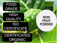 Poudre de fruit de Noni directement de l'usine, pulpe de fruit frais transformée, riche en vitamines et minéraux naturels, déshydratée à basse température