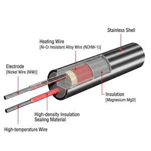 Élément chauffant tubulaire en acier inoxydable pour le <span class=keywords><strong>chauffage</strong></span> d'équipements à eau/liquide - Product Image 4