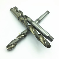 Forets hélicoïdaux en acier haute vitesse Cobalt HSS-Co 5% M35 DIN345 HSS M2/6542 Foret hélicoïdal à tige conique Morse pour acier