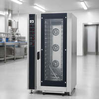 Four à convection multi-niveaux en acier inoxydable pour boulangerie commerciale, supermarché, pâtisserie, gâteau, économie d'énergie, minuterie