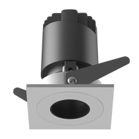 Nouveau design 9W carré encastré Cob LED Spot Light Downlights réglables avec cadre anti-éblouissement filtre peigne à miel 220V lunette étroite
