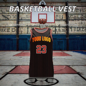 Veste de basketball, gilet, jersey respirant à séchage rapide, vêtements de sport en polyester, impression numérique, logo personnalisé, unisexe, sans manches, OEM - Product Image 2