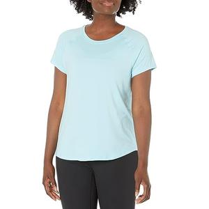 Camisetas multicolores de alta calidad para mujer, camiseta transpirable de poliéster ajustada de manga corta con cuello redondo, disponible a precios baratos - Product Image 3