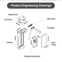 Tourniquet intelligent à code QR, lecteur RFID et empreintes digitales, moteur sans balais, protection IP55, acier inoxydable, directement de l'usine