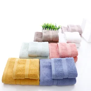 Factory Stock Lots Cheap Pure Cotton Bathroom Product Dobby Fade-Resistant Towel Quick-Dry Bath Towel