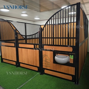 Panel Trasero Robusto para Establos de <span class=keywords><strong>Caballos</strong></span>, Pared Trasera para Boxes con Puerta de Acceso para un Control Práctico del Establo y un Uso Duradero - Product Image 5