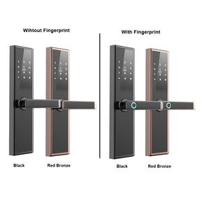 スマート生体認証指紋アルミ合金ドアロック付きWiFi RFIDカードTTlockアプリ & クラウドホームセキュリティ木/金属ドア - Product Image 4