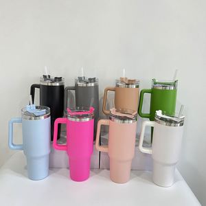 Vasos Térmicos Coloridos de 40oz, de Doble Pared, para Café, Cerveza, Viajes, con Tapa y Pajita, el Mejor Regalo - Product Image 2