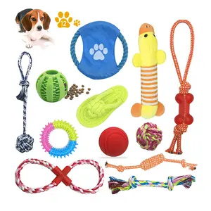 Super Strong Bite-resistant Set Chew Interactive Chew Cotton Hemp Dog Rope Toys Set