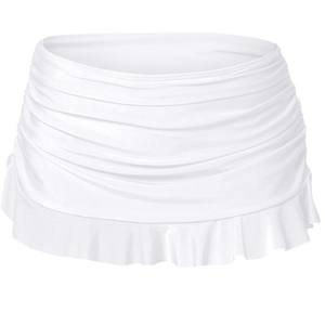 Halcurt女式低腰皱褶褶边迷你泳裙搭配潮人比基尼底裤收腹控制泳衣 - Product Image 4