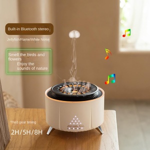 Difusor de Aromaterapia con Llama de Ruido Blanco, Altavoz de Escritorio, Humidificador, Difusor de Aceites Esenciales, Modelo con Control Remoto - Product Image 3