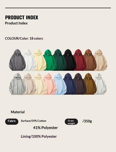 เสื้อฮู้ดดี้ผู้ชายไซส์ใหญ่ สีพื้น ผ้าฝ้ายเฟรนช์เทอร์รี่ สวมใส่สบายๆ สำหรับฤดูใบไม้ร่วง - Product Image 2