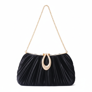 Bolsa feminina de acrilico para casamentofesta noturnamodelo clutch na cor marfim peroladolancamento de verao 2025 - Product Image 1