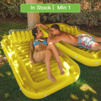 Matelas Gonflable Flottant pour Piscine, Bain de Soleil, Transat, Jouets de Piscine pour Lac, Structures Aquatiques Gonflables