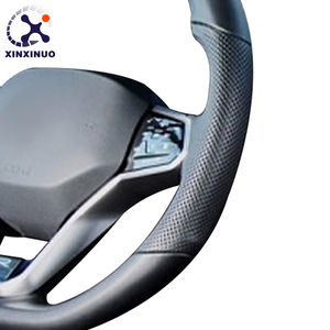 Volante de cuero medio perforado <span class=keywords><strong>R</strong></span> <span class=keywords><strong>Line</strong></span> Golf 8 para VW Volkswagen Golf 8 MK8 8R <span class=keywords><strong>R</strong></span> Gti Gtd Jetta Tiguan Polo Passat CC B7 B8 - Product Image 3