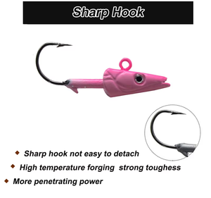 7.7g à 15.3g poisson tête <span class=keywords><strong>de</strong></span> plomb poisson appât mou poisson harpe barbe empêcher la course <span class=keywords><strong>pêche</strong></span> <span class=keywords><strong>bord</strong></span> <span class=keywords><strong>de</strong></span> <span class=keywords><strong>mer</strong></span> utilisation 3f simulé - Product Image 6