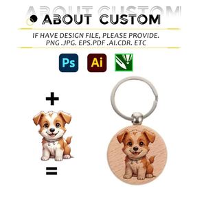 Porte-clés en bois promotionnel, souvenirs, petit cadeau, voiture personnalisée, mini avec logo personnalisé - Product Image 2