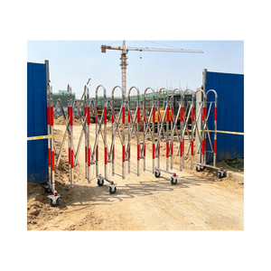 Barrera de Seguridad Móvil de Acero Inoxidable, Valla Plegable para Construcción, Barrera de Tráfico Duradera para Seguridad Vial, Equipo de Seguridad - Product Image 6