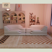 OKF Canapé italien de luxe Art Design Ensemble modulaire unique inspiré de la nature pour salon Tissu Nouveau canapé italien de luxe Art Design