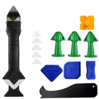 Kit d'outils d'étanchéité pour portes et fenêtres, applicateur de silicone, pistolet à mastic, grattoir, buse à colle à pointe plastique pour le remplissage de joints, fabriqué en Chine