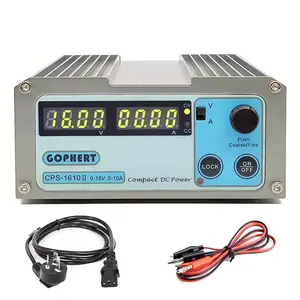 CPS-1610II мини высокой мощности цифровой источник питания постоянного тока 16 В 10 А Регулируемый компактный лабораторный источник питания 110-240 В